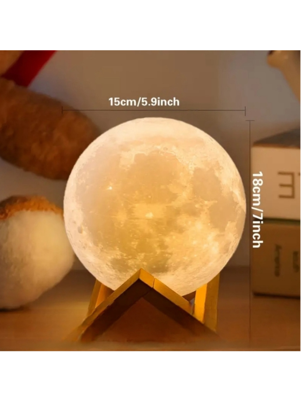 16 colors Moon Lamp with Stand